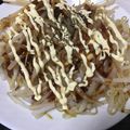 ｙａ－ｙａ－'s cooksnap of when they made お好み焼き風もやしの巣ごもり卵.
