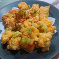 やまとぉちゃん's cooksnap of when they made コーンと枝豆のかき揚げ ♡(❊´︶`❊).