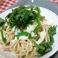 もっちぃ｡'s cooksnap of when they made きのこ、ベーコン、ツナの和風スパゲティ.