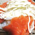 まーく71's cooksnap of when they made 簡単！オニオンサーモン丼.