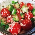 nana_tenjo's cooksnap of when they made オクラとミニトマトの梅入りサラダ.