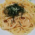ユーロン's cooksnap of when they made 子どもにも大好評♡絶品たらこパスタ.