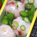 nosso's cooksnap of when they made オクラと梅干しの混ぜご飯.