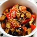 saalalan's cooksnap of when they made レンジde☆なすとトマトの中華和え.