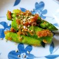 ＊キーツニャン＊'s cooksnap of when they made ✿味噌かつおアスパラ✿.