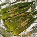 しぶみきちゃん's cooksnap of when they made 超簡単♡オクラのガーリックチーズ焼き♪.