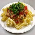 ☆べるたん☆'s cooksnap of when they made ☆簡単トマトとツナと大葉の冷製フジッリ☆.