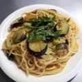 キョーミ's cooksnap of when they made ナスと梅とシソのパスタ.