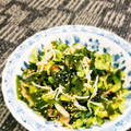 〜お鶴〜's cooksnap of when they made きゅうりとわかめの酢の物.