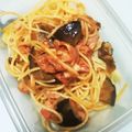 まさむにゃ。's cooksnap of when they made ナスとベーコンとツナのトマトスパゲティ.