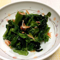 フジぽん's cooksnap of when they made つるむらさきとわかめの辛子和え.