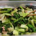 しゅがいっこ's cooksnap of when they made レンチンだけ！小松菜とツナのレンジ蒸し。.