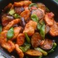 チコリママ's cooksnap of when they made 簡単！鶏胸肉チリソース茄子も一緒.