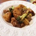 ままゆ。's cooksnap of when they made 鶏ももとじゃがいものハニーマスタード炒め.