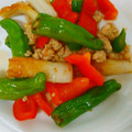 バウンド's cooksnap of when they made ししとうとちくわの鶏そぼろ焼きびたし.
