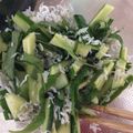 ルルルるか☆'s cooksnap of when they made 簡単ヘルシー大葉きゅうりのしらす合え.