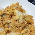 はるいろいちご's cooksnap of when they made ちっちゃな親のキムチ親子丼.