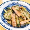 こはる・▽・'s cooksnap of when they made ＊オクラときゅうりのおかかマヨサラダ＊.