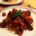 ヴァヤシコフ８'s cooksnap of when they made ナスとベーコンのトマトパスタ.