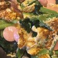 にゃんこりんご's cooksnap of when they made 小松菜とベーコンのチーズ卵炒め.