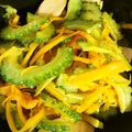 naotan99's cooksnap of when they made ゴーヤと人参のきんぴら.