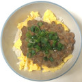 レッツ5's cooksnap of when they made レンジで簡単！ふわふわ卵の納豆ごはん.