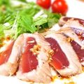 黒鯛一直線's cooksnap of when they made ご飯にも合う！マグロのレアステーキサラダ.