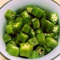 ckmまど's cooksnap of when they made オクラのポン酢和え.