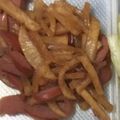 カニーヘン's cooksnap of when they made 大根とウインナーの麺つゆ炒め.
