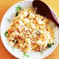 kurupanman's cooksnap of when they made 黄金の鮭フレークチャーハン！.