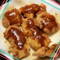 もぐもぐ人's cooksnap of when they made 我が家で大人気！鶏ささ身のソースカツ.