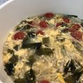 ベジベジーナ's cooksnap of when they made ふんわり卵ミニトマトわかめヘルシースープ.