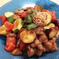 おつあやり's cooksnap of when they made 鶏肉のピリ辛炒め　パプリカでカラフル.