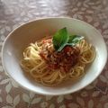 momo＿co's cooksnap of when they made サバ缶でイタリアンそうめん.