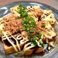 クックＦ8ＪＷ40☆'s cooksnap of when they made 電子レンジで簡単!!厚揚げのお好み焼き風.