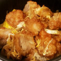 麗龍蘭's cooksnap of when they made 油一切不要！冷凍唐揚げで簡単 親子かつ丼.