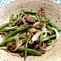 ばんぴん's cooksnap of when they made いんげんと牛肉のにんにく炒め.