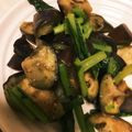 Vanillaa's cooksnap of when they made 小松菜となすのガーリック炒め♪お弁当に◎.