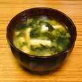 Asato★'s cooksnap of when they made 子供も大好き朝食☆小松菜と油揚げの味噌汁.