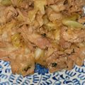 Yount's cooksnap of when they made 豚バラと大葉とキャベツ炒め.