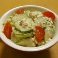 もんしゅしゅ's cooksnap of when they made しゃりしゃりキュウリとレタスの白和え♪.