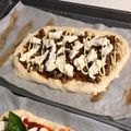 d0m1s0's cooksnap of when they made 発酵不要！生地から照り焼きチキンマヨピザ.