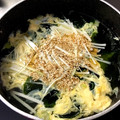 YUKIKI☆'s cooksnap of when they made 焼肉のお供のワカメスープ!.