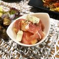 もりはん's cooksnap of when they made クリスマス♪生ハムと桃とクリームチーズ.