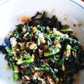 蕗の薹の天婦羅's cooksnap of when they made 栄養満点☆ツルムラサキのピリ辛塩昆布和え.