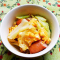ゆきらっくま's cooksnap of when they made 朝食に☆ソーセージとキャベツ卵マヨ炒め.