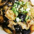 Etanmamy's cooksnap of when they made レンジで時短【豚と茄子の生姜炒め】.
