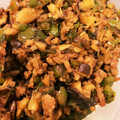 たらえも's cooksnap of when they made 漢の そぼろ飯(青椒肉絲風).