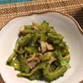 emomiii's cooksnap of when they made 豚バラ肉とゴーヤのオイスターソース炒め.