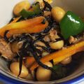 mami5san's cooksnap of when they made ひじき大豆竹輪高野豆腐ツナ缶の煮物.